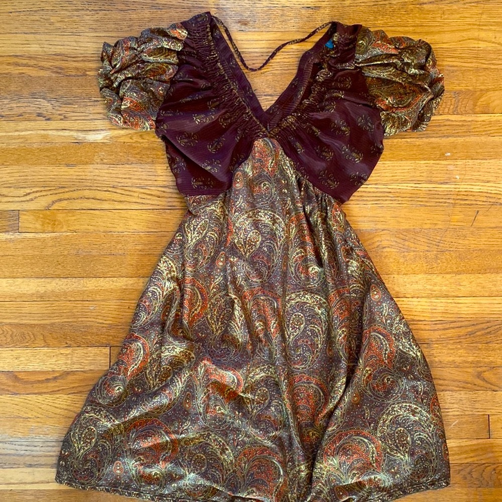 Boho Paisley Midi Dress